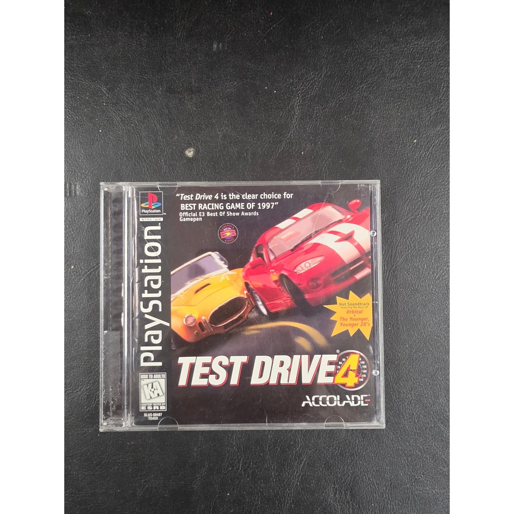 Test Drive 4 Sony PlayStation 1 PS1 1997 Accolade Racing Game NTSC SLUS-00487